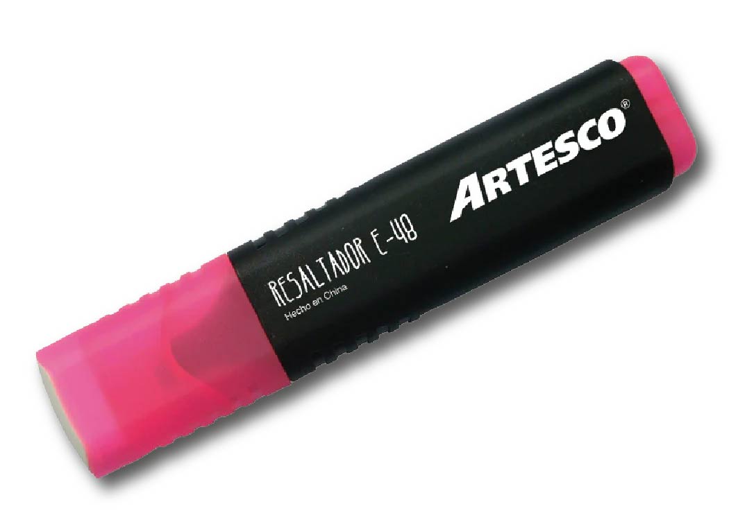 MARCADOR FLUORESCENTE E-48 ROSADO 5MM